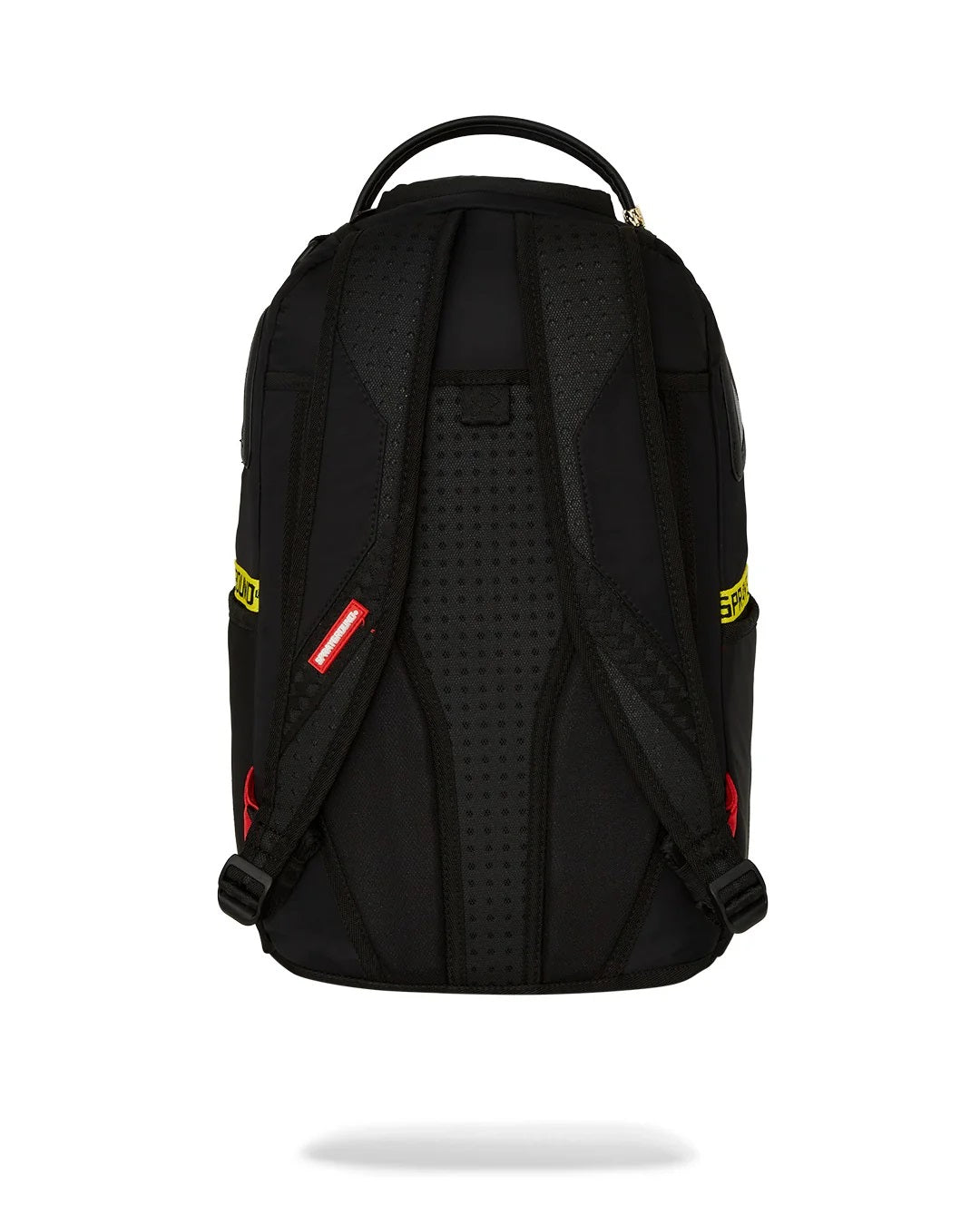sprayground shark central yellow satin bckpck