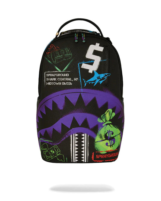 sprayground shark central backpack