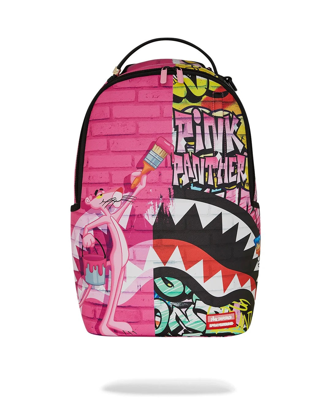 sprayground pink panther graffiti backpack