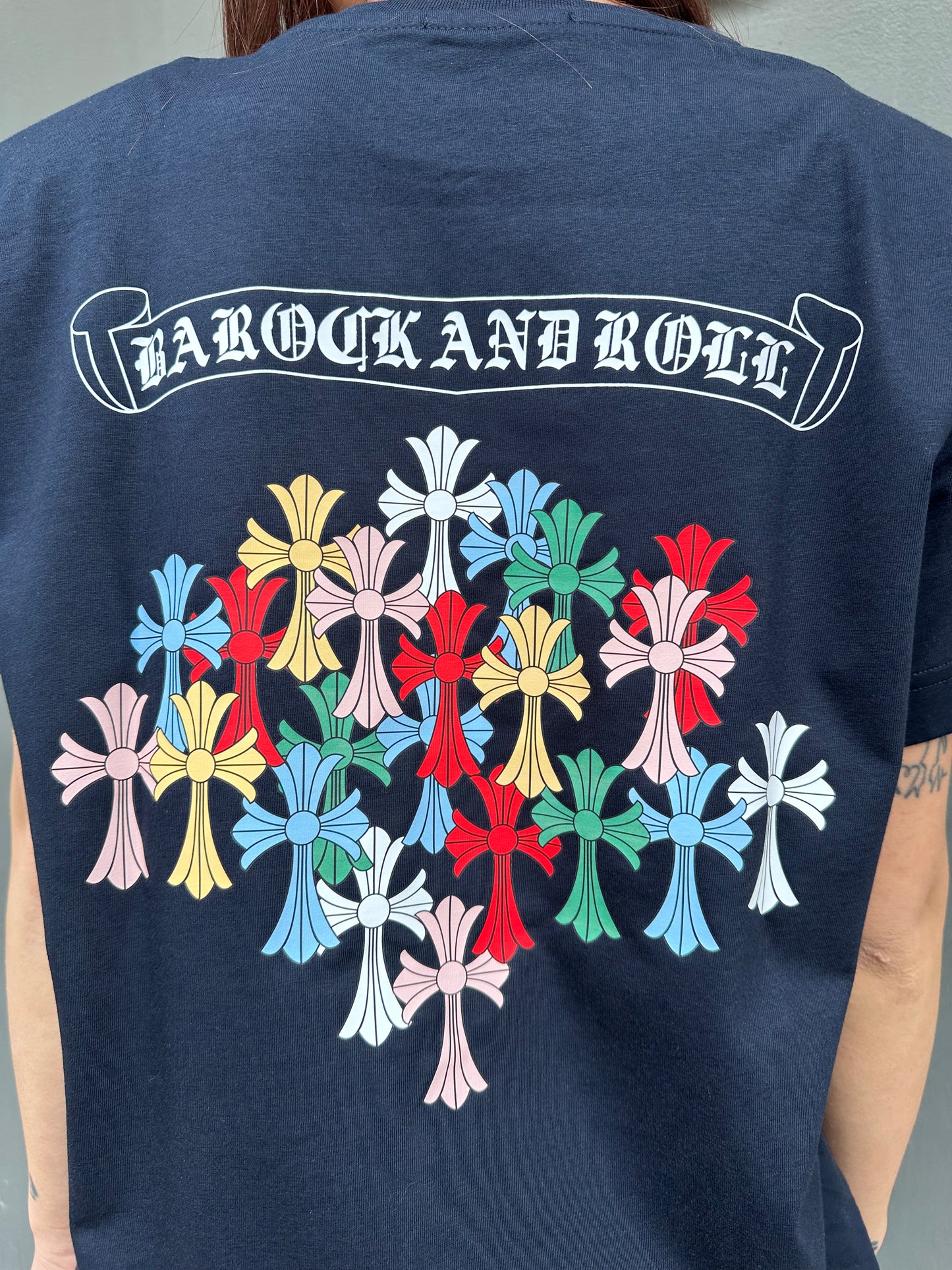 barock t-shirt m/m croci