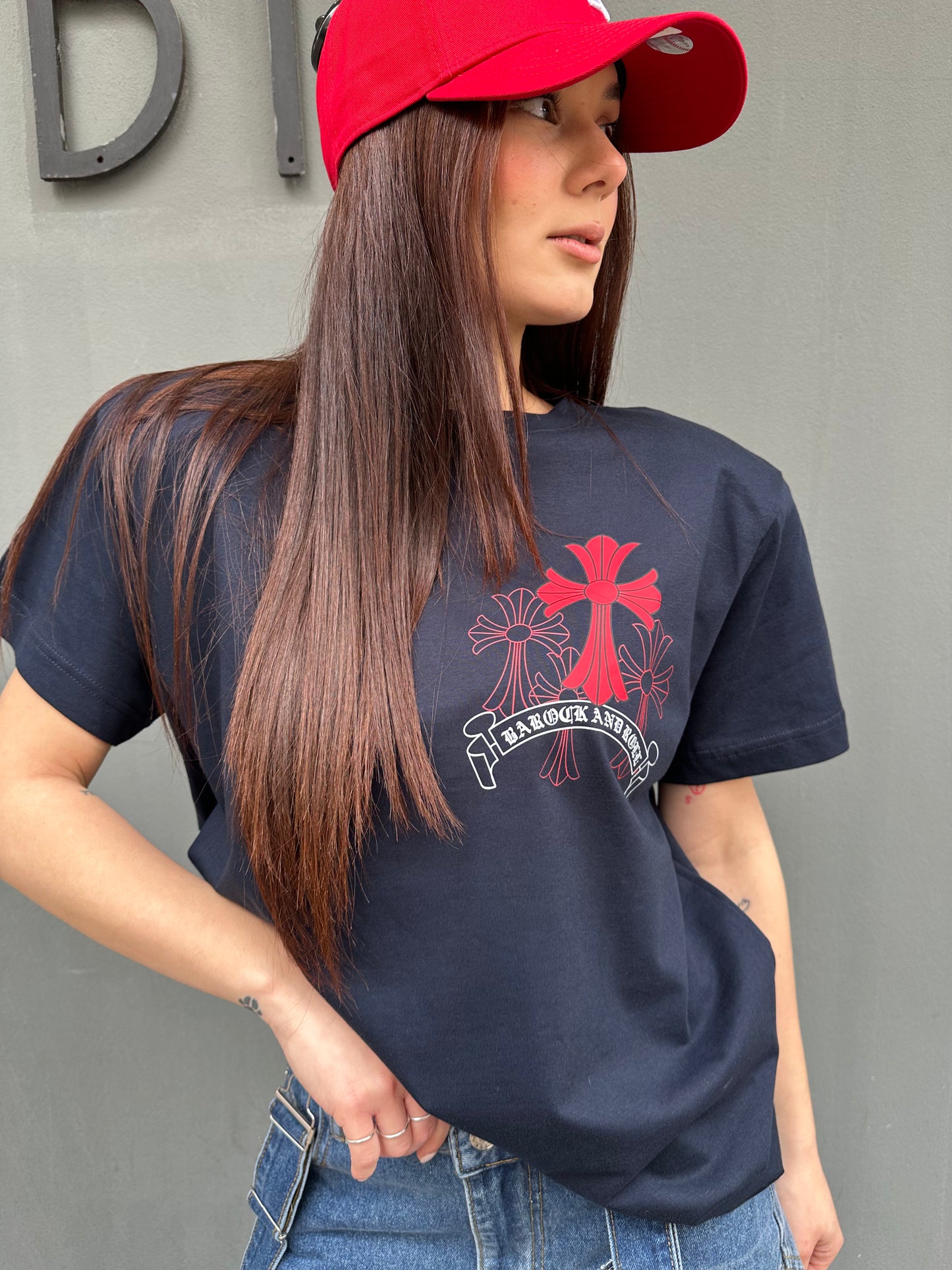 barock t-shirt m/m croci