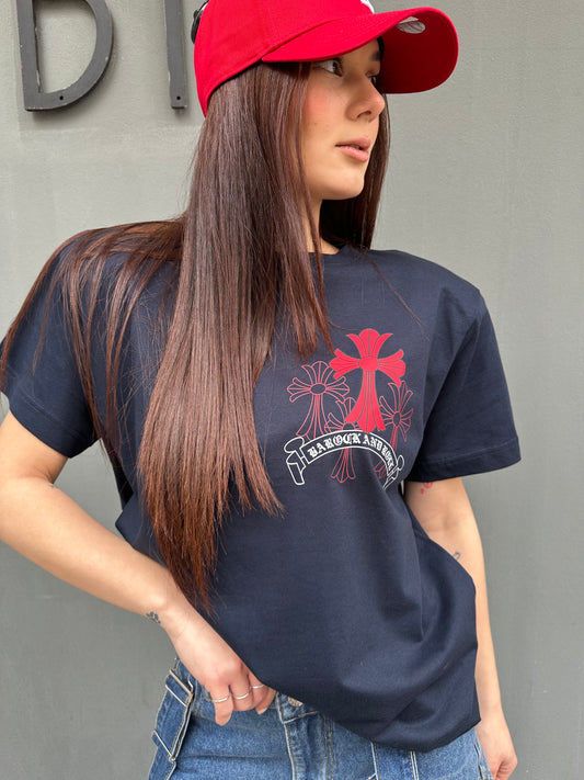 barock t-shirt m/m croci