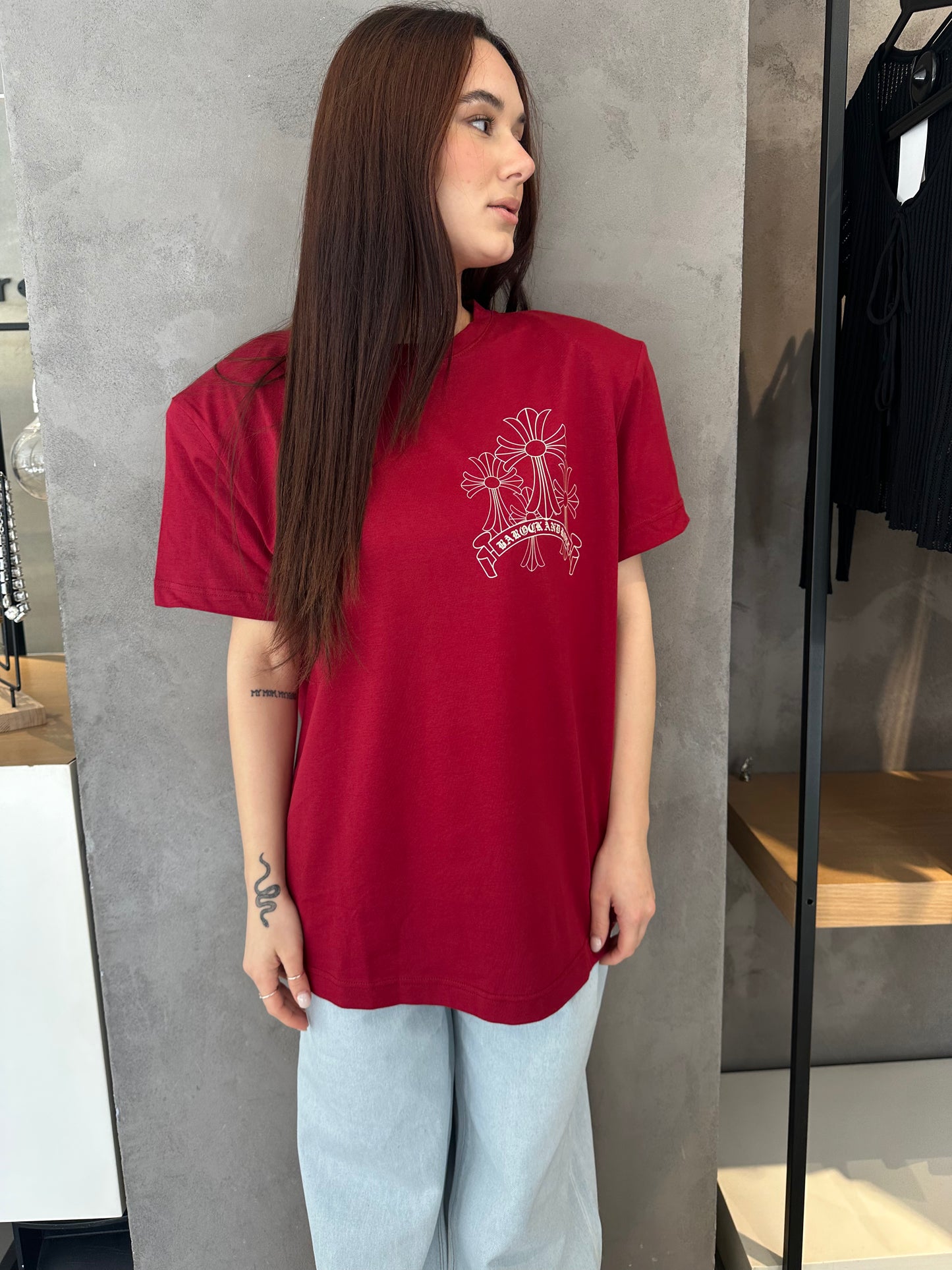 barock t-shirt m/m croci