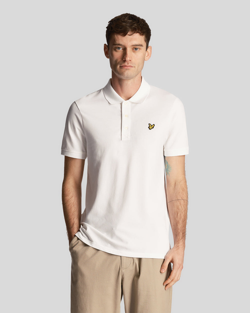 lyle & scott plain polo shirt