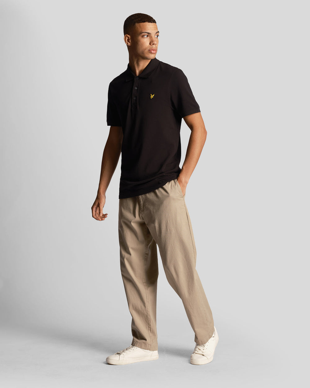 lyle & scott plain polo shirt