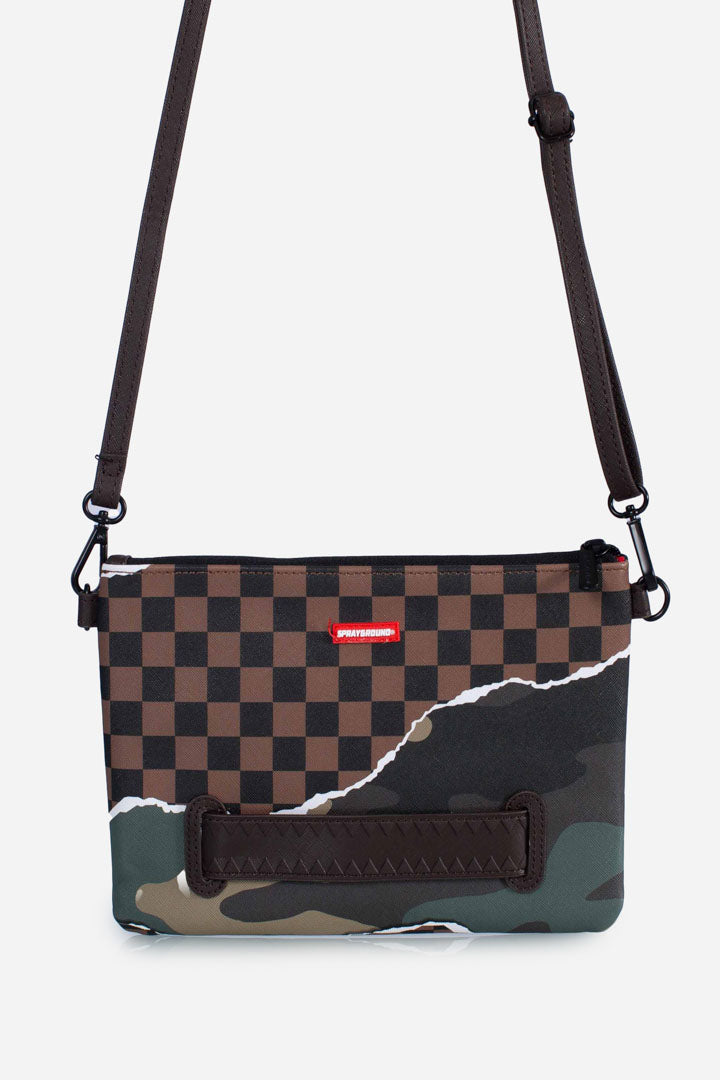 sprayground tear it up camo pochette