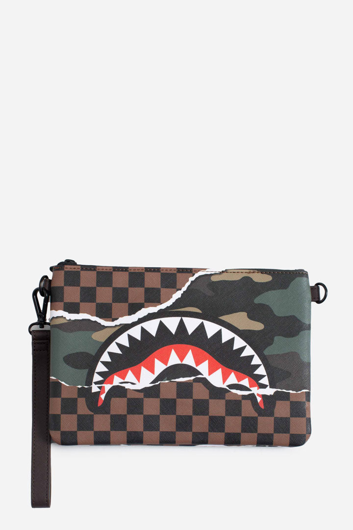 sprayground tear it up camo pochette