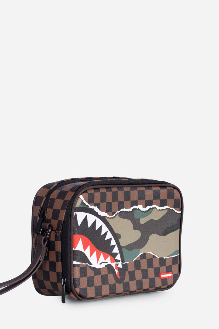 sprayground tear it up camo toiletry