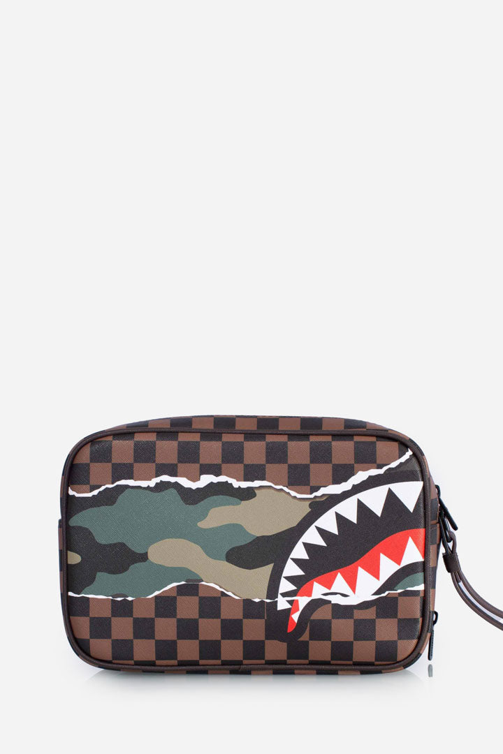 sprayground tear it up camo toiletry