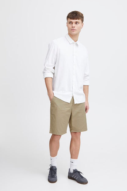 solid shorts chinos cotton